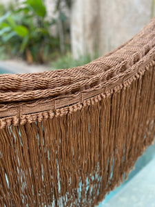 Gold hammock fringe detail.
